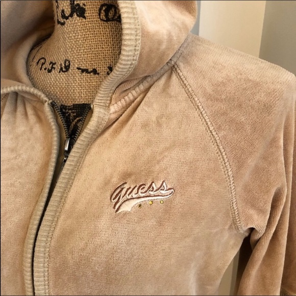 Guess Velour Hooded Cover Up - Picture 5 of 7